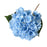 Crofta 17.7inch Silk Cloth Fake Hydrangea Flower Floral Arrangement for Restaurants Blue