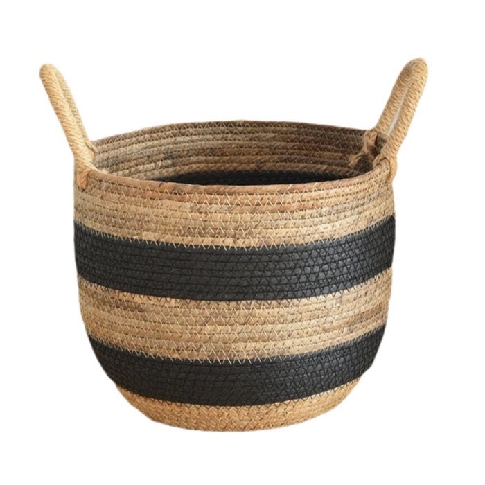 Crofta Woven Plant Basket Shopping Basket Planter Container for Plant Picnic Indoor M