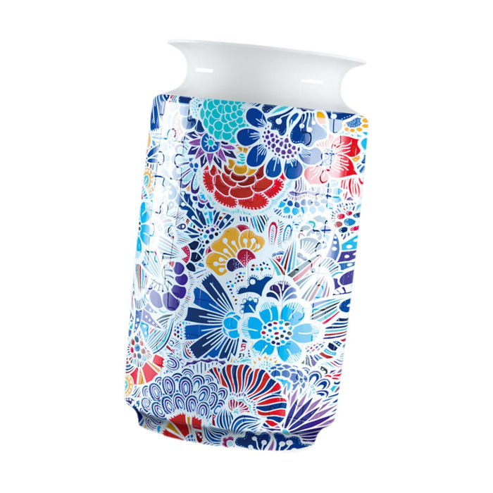 Crofta 3D Puzzle Vase Ideal Gift Unique Flower Vase for Friends Thanksgiving Adults Abstract pattern