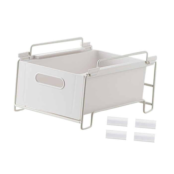 Crofta below Sink Organizer Multifunction Sliding Basket for Kitchen Bedroom Pantry 29.5cmx20cmx16cm