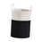 Crofta Toy Basket Decorative Cotton Rope Basket for Utility Room Bedroom Apartments Black White 35 cm