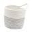 Crofta Hanging Cotton Rope Basket Practical Organizer for Shelf Living Room Kitchen