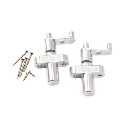 Crofta 2 Pieces Dressing Table Hinges Strong Load Bearing Capacity Concealed Hinges 60kg Torque