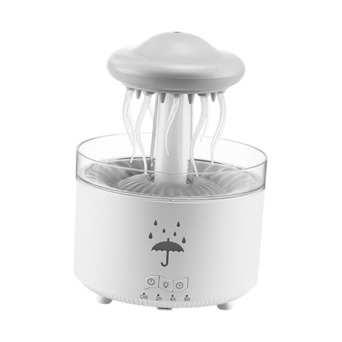 Crofta Rotating Raindrop Humidifier 300ml Air Humidifier for Desktop Bedroom Office