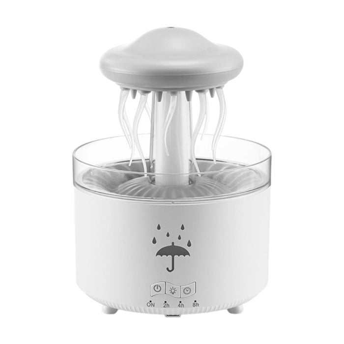 Crofta Rotating Raindrop Humidifier 300ml Air Humidifier for Office Bedroom Desktop