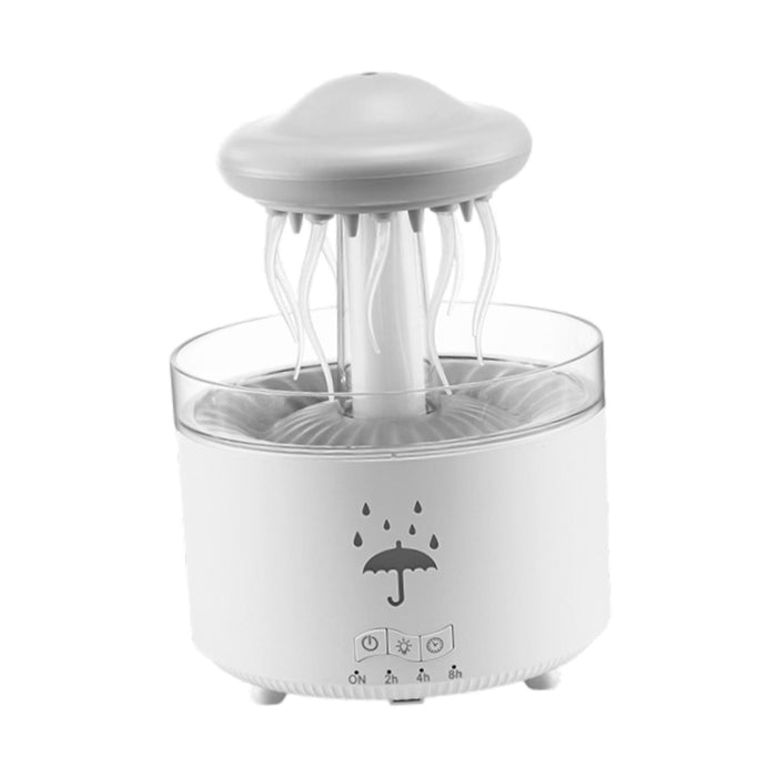 Crofta Rotating Raindrop Humidifier 300ml Air Humidifier for Office Bedroom Desktop