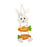 Crofta Wood Rabbit Decor Garden Yard Festival Holiday Easter Bunny Hanging Ornament