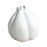 Crofta Onion Shaped Flower Vase Flowerpot Ceramic Vase for Tabletop Cabinet Bedroom White