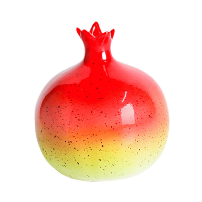 Crofta Flower Vase Pomegranate Shape Flower Pot Bud Vase for Bookshelf Home Cabinet L