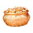 Crofta Chinese Treasure Bowl Crafts Gift Money Drawing Bowl for Office Shelf Indoor Diameter 8 cm