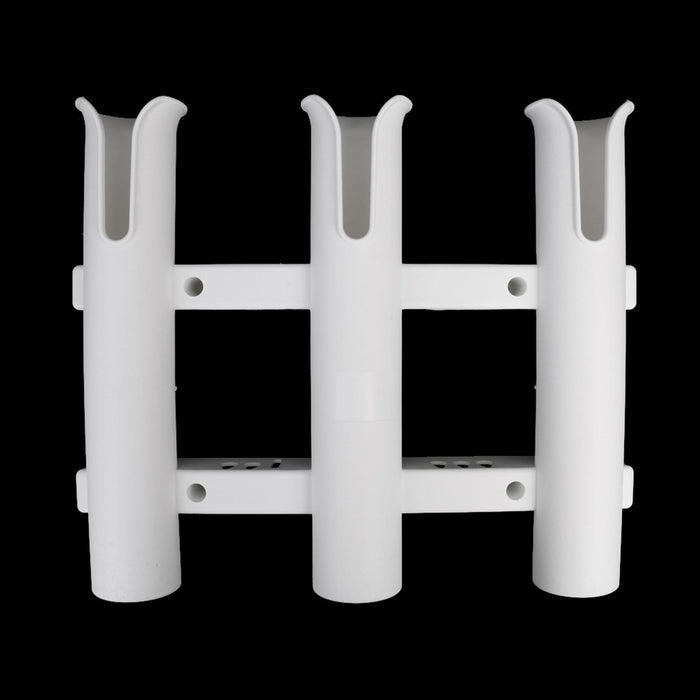 Crofta 2 Pieces / Set Triple 3 Rod Holder Rack Rest Mount Bracket for Boat Fishing