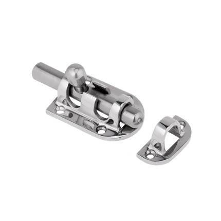 Crofta 2 Pieces Boat Barrel Slide Bolt Cabinet Door Latch / Lock 60mm x 30mm - Marine 316 Stainless Steel