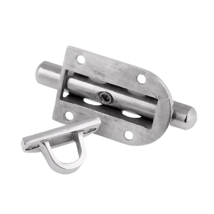 Crofta 2 Pieces Boat Barrel Slide Bolt Cabinet Door Latch / Lock 60mm x 30mm - Marine 316 Stainless Steel