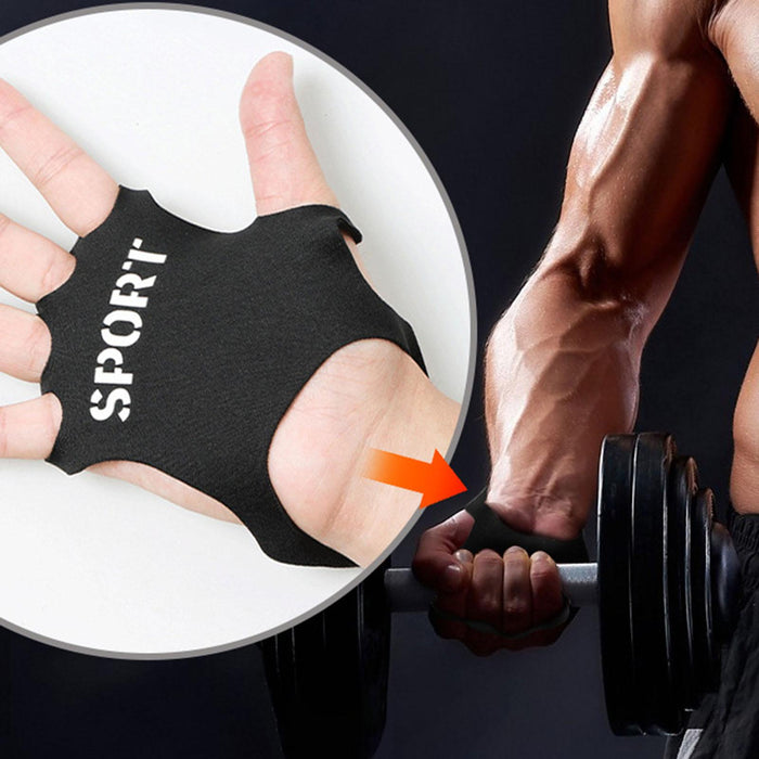 Crofta Workout Glove Palm Protect Weight Lifting Glove for Fitness Training Cycling black S