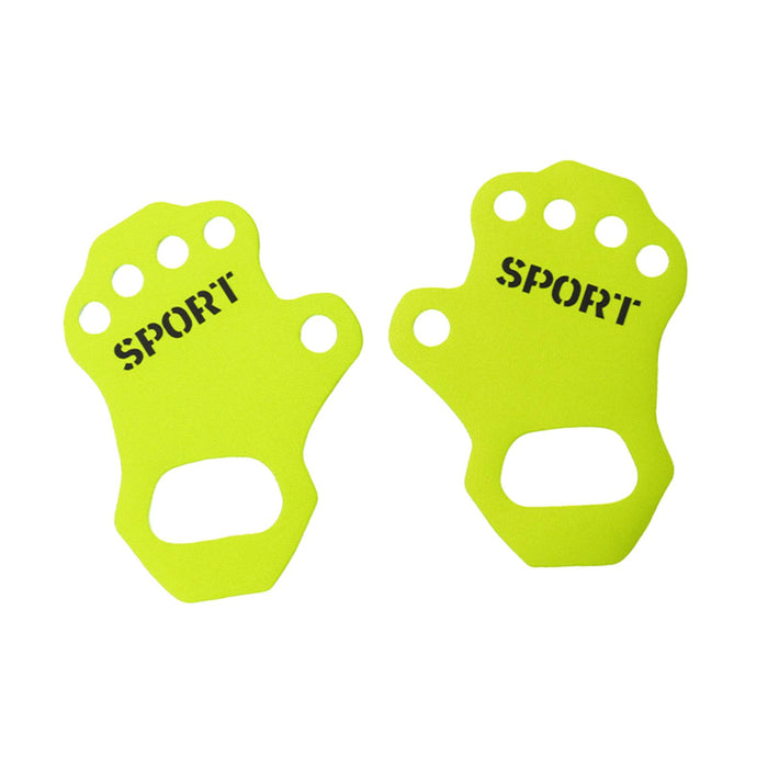 Crofta Workout Gloves Hand Grips Weightlifting Grip Pads for Men Women Deadlift M Size Green