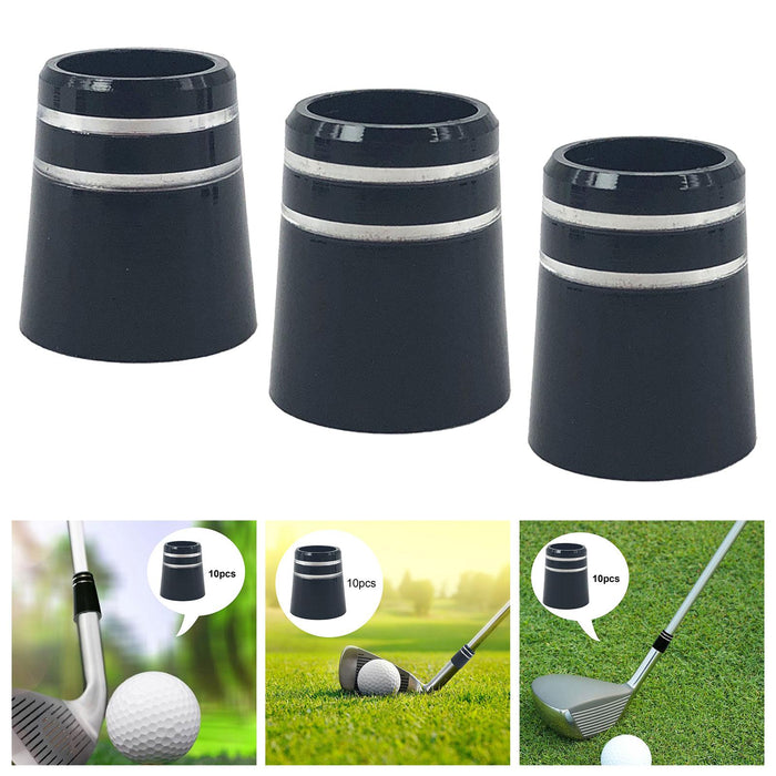 Crofta 10Pcs Golf Ferrule Golf Accessorie for Golf Iron Club Golf Wood Club Outside 8.6mmx15mmx13.5mm