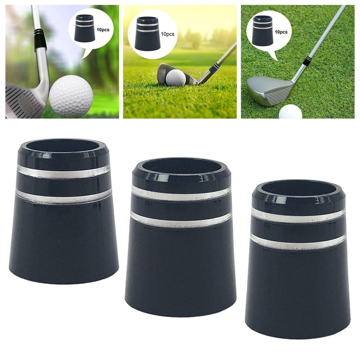 Crofta 10Pcs Golf Ferrule Golf Accessorie for Golf Iron Club Golf Wood Club Outside 8.6mmx15mmx13.5mm