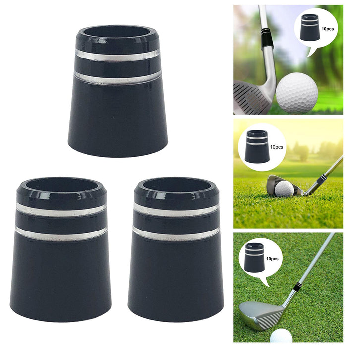 Crofta 10Pcs Golf Ferrule Golf Accessorie for Golf Iron Club Golf Wood Club Outside 8.6mmx15mmx13.5mm