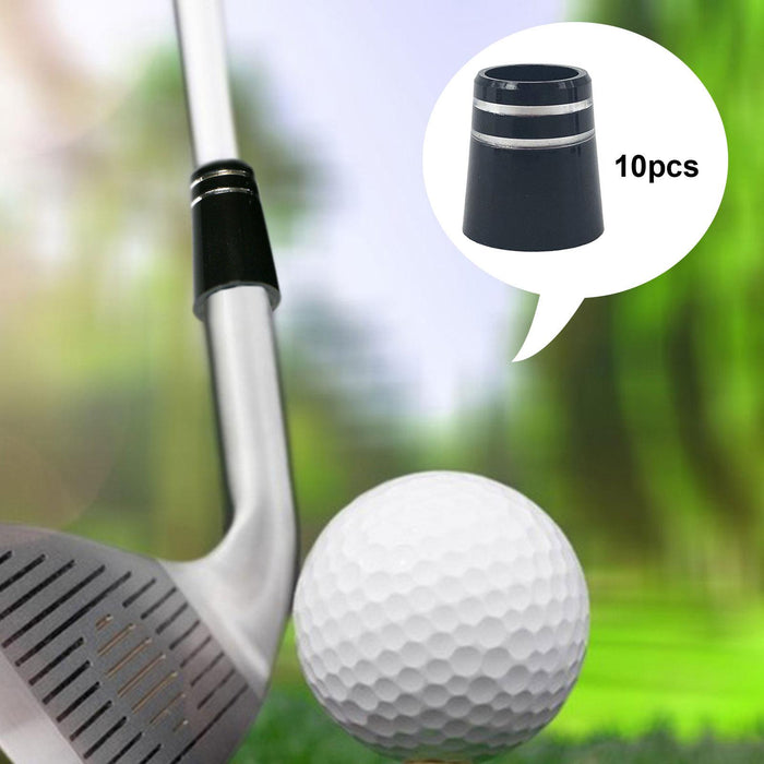 Crofta 10Pcs Golf Ferrule Golf Accessorie for Golf Iron Club Golf Wood Club Outside 8.6mmx15mmx13.5mm