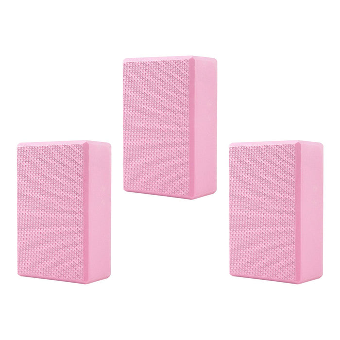 Crofta 3 Pieces Stepping Stone Non Slip Children Boys Girls EVA Sensory Riverstones pink