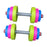 Crofta 2 Pieces Kids Toys Dumbbells Playset Kids Workout Equipment Set for Home Use Handle 12 cm