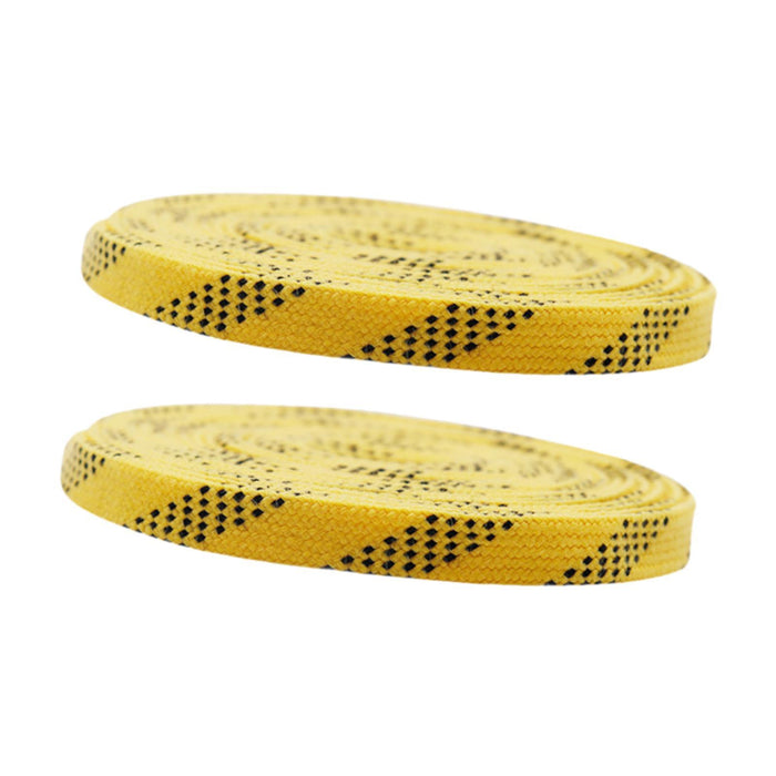 Crofta 1 Pair Hockey Skates Laces Figure Skate Laces for Figure Skates Roller Derby 213cm Yellow