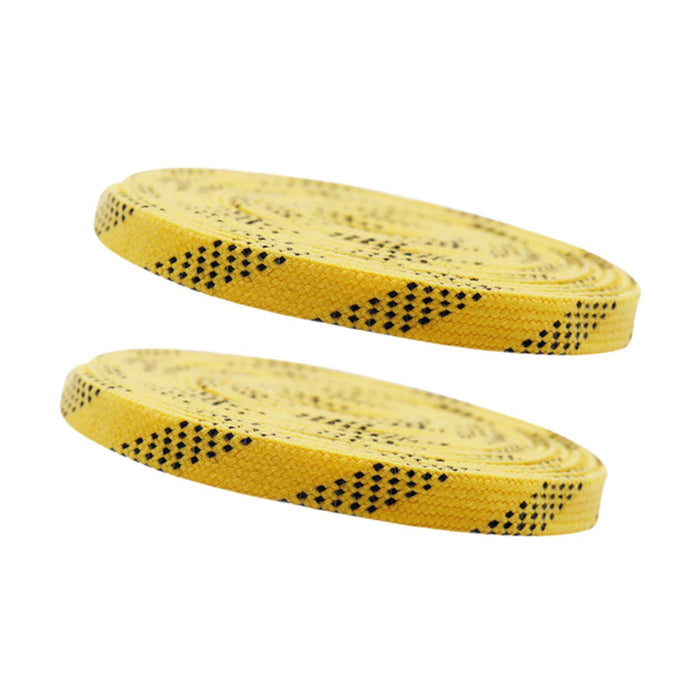 Crofta 1 Pair Hockey Skates Laces Figure Skate Laces for Figure Skates Roller Derby 213cm Yellow