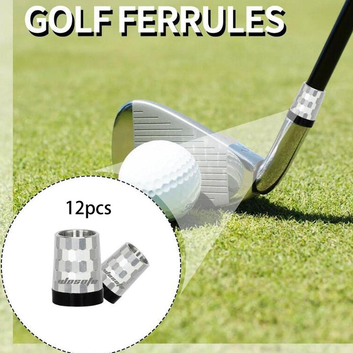 Crofta 12Pcs Golf Iron Ferrules Practical Premium Covers for Sports Beginner Adults