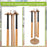 Crofta 10 Baseball Bats Holder Floor Standing Wooden Softball Bat Rack Display Rack