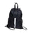 Crofta Drawstring Backpack Simple Casual Daypack for Shopping Backpacking Traveling Black