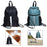 Crofta Drawstring Backpack Simple Casual Daypack for Shopping Backpacking Traveling Black