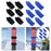 Crofta 6Pcs Ski Straps Bindings Ski Fastener Strap for Winter Outdoor Sports Skiing Black