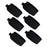 Crofta 6Pcs Ski Straps Bindings Ski Fastener Strap for Winter Outdoor Sports Skiing Black