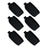 Crofta 6Pcs Ski Straps Bindings Ski Fastener Strap for Winter Outdoor Sports Skiing Black