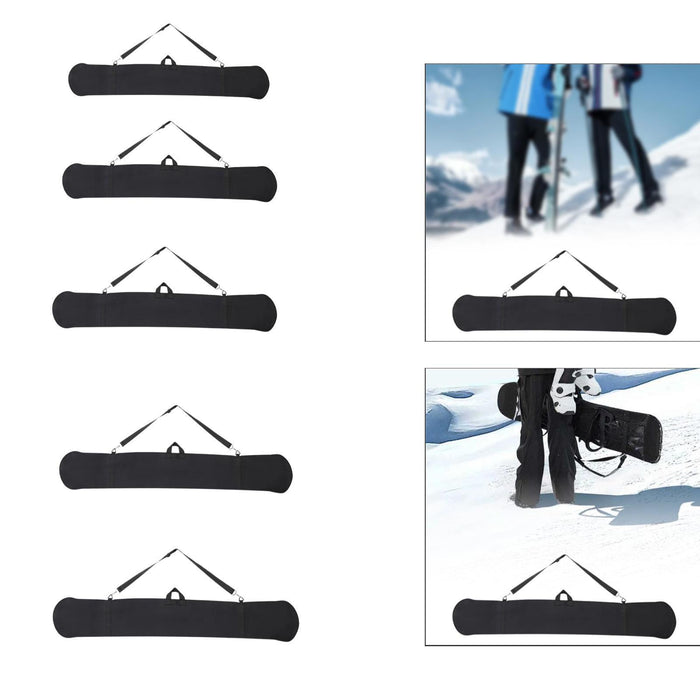 Crofta Snowboard Bag Soft Snowboard Cover Case for Skateboarding Outdoor Activities 136cm