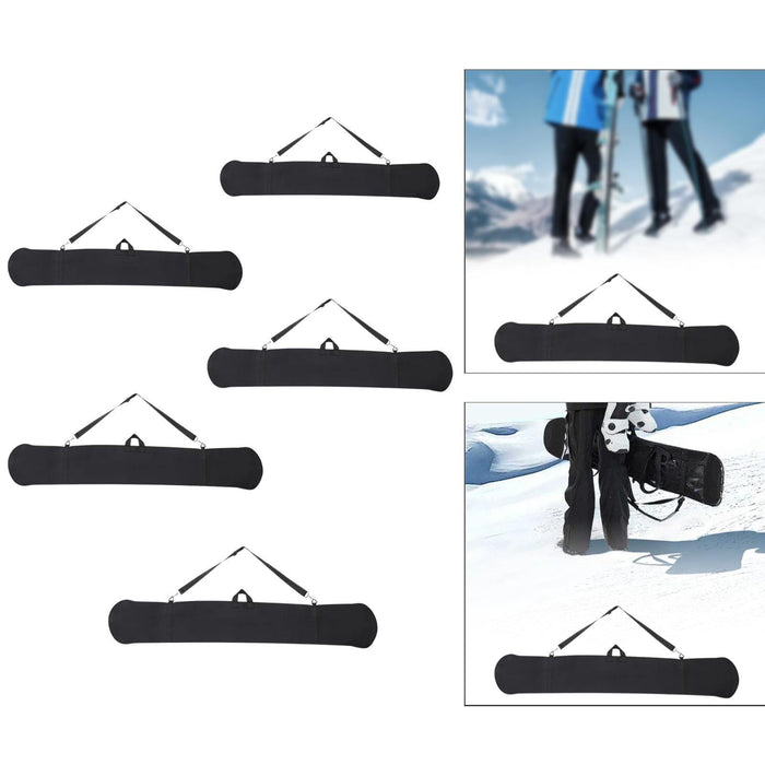 Crofta Snowboard Bag Soft Snowboard Cover Case for Skateboarding Outdoor Activities 136cm