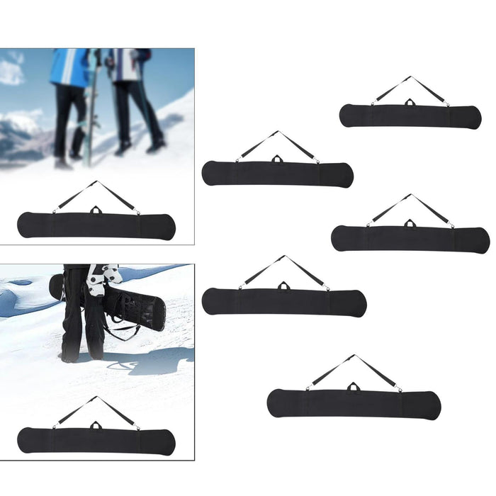 Crofta Snowboard Bag Soft Snowboard Cover Case for Skateboarding Outdoor Activities 136cm