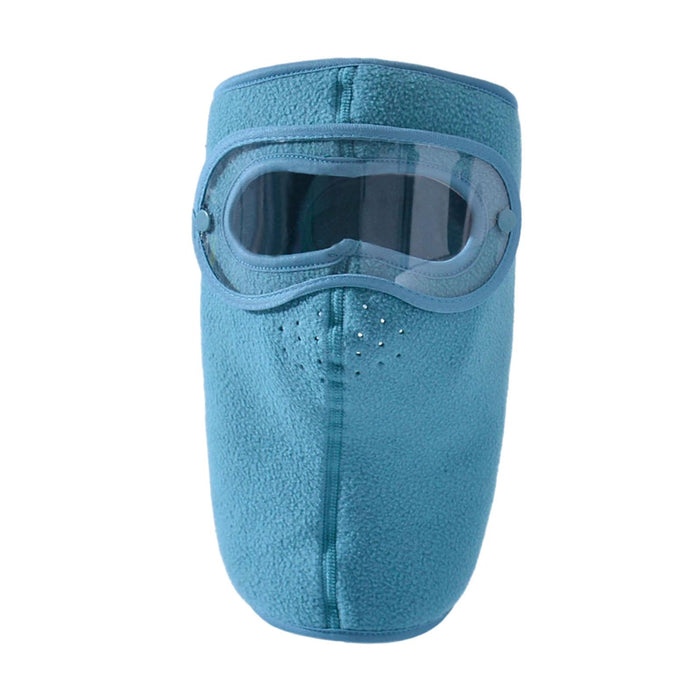 Crofta Winter Full Face Mask Men Women Reusable Headgear for Running Hiking Camping Blue