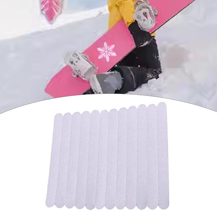 Crofta 12x Snowboard Non Slip Stickers Outdoor Sports Multipurpose Anti Slip Strips