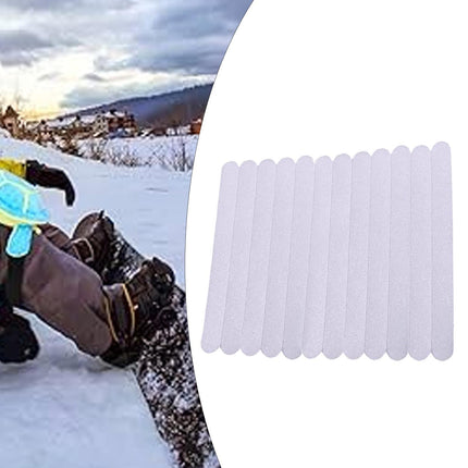 Crofta 12x Snowboard Non Slip Stickers Outdoor Sports Multipurpose Anti Slip Strips