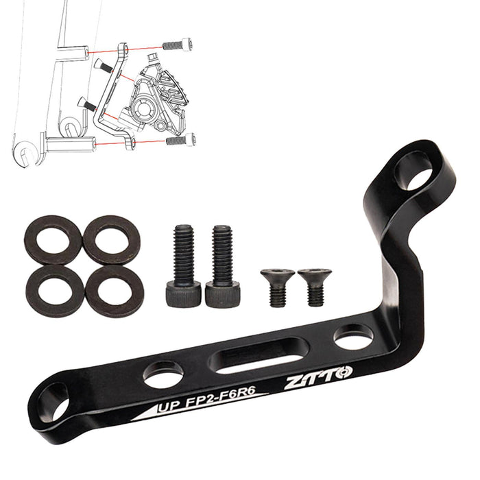 Crofta Bike Disc Brake Adapter Convert Sports Bicycle Disc Brake Conversion Bracket for 160mm Disc