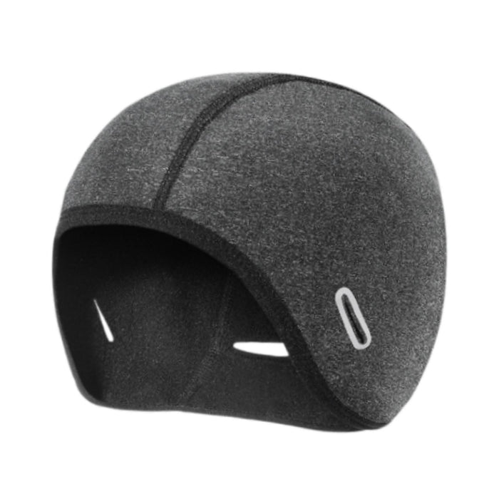 Crofta Winter Helmet Liner Cap Windproof for Outdoor Activities Skiing Motorcycling with Ponytail Hole