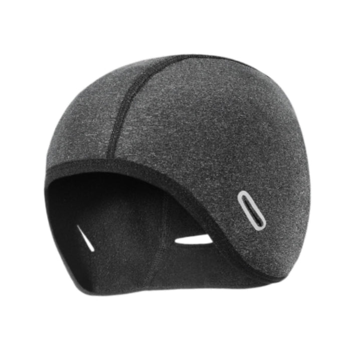 Crofta Winter Helmet Liner Cap Windproof for Outdoor Activities Skiing Motorcycling with Ponytail Hole