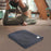 Crofta Yoga Blanket Relaxing Yoga Workout Home Gym Practice Training Hot Yoga Towel Dark Gray