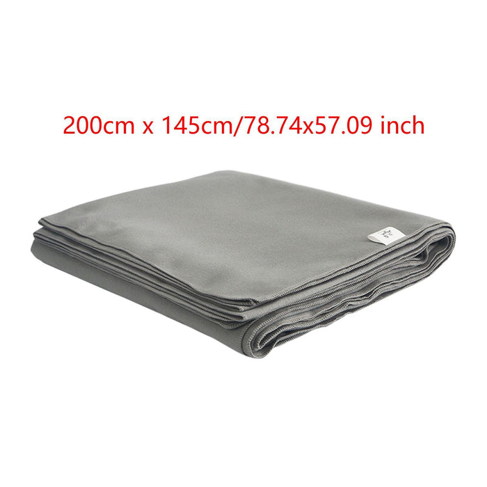 Crofta Yoga Blanket Relaxing Yoga Workout Home Gym Practice Training Hot Yoga Towel Light Gray