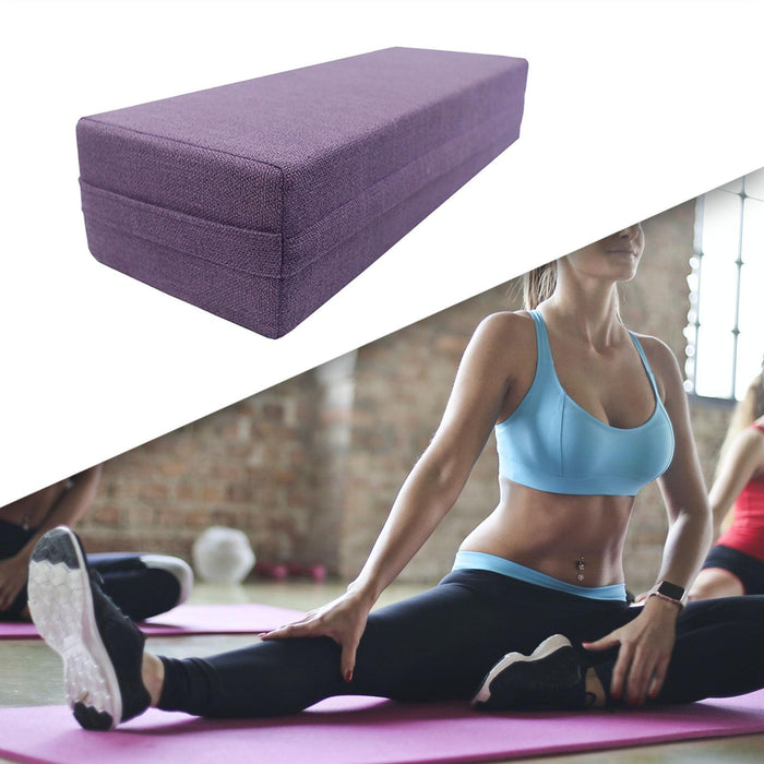 Crofta Yoga Bolster Pillow Women Yoga Accessories Easy to Clean Cushion Violet