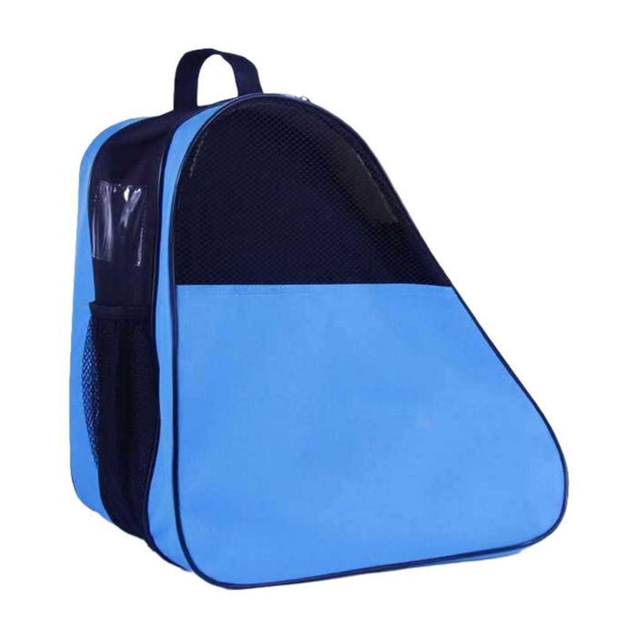 Crofta Roller Skate Bag Skating Shoes Storage Bag for Ice Hockey Skates Quad Skates Blue