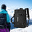 Crofta Ski Backpack Portable Stylish Ski Boot Bag for Skiing Cycling Mountaineering Black