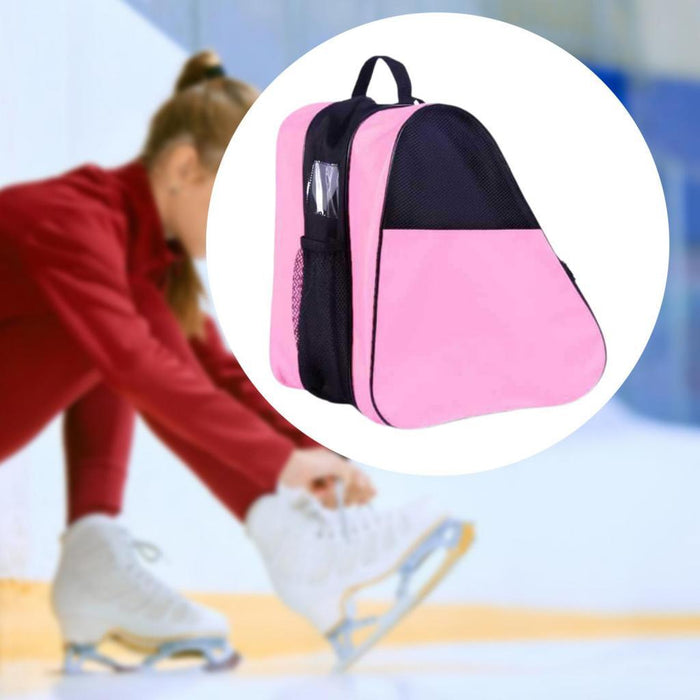 Crofta Roller Skate Bag Supplies Ice Skating Bag for Inline Skates Quad Skates Kids