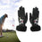 Crofta 1 Pair of Golf Gloves Winter Training Gloves Mitts for Fishing Biking Hiking Black 18